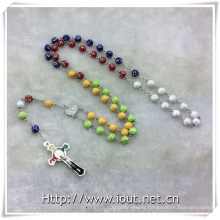 Colorful Resin Beads Rosaries, Religious Beads Rosary (IO-cr390)